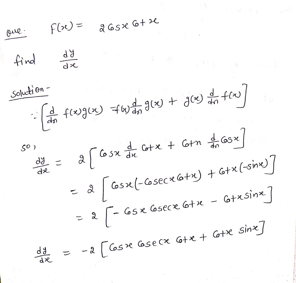 Calculus homework question answer, step 1, image 1